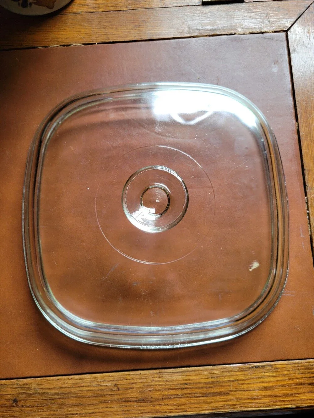 Pyrex Glass Lid #A-12-C, Replacement Cover for A-5-B Casserole Dish About 10x10